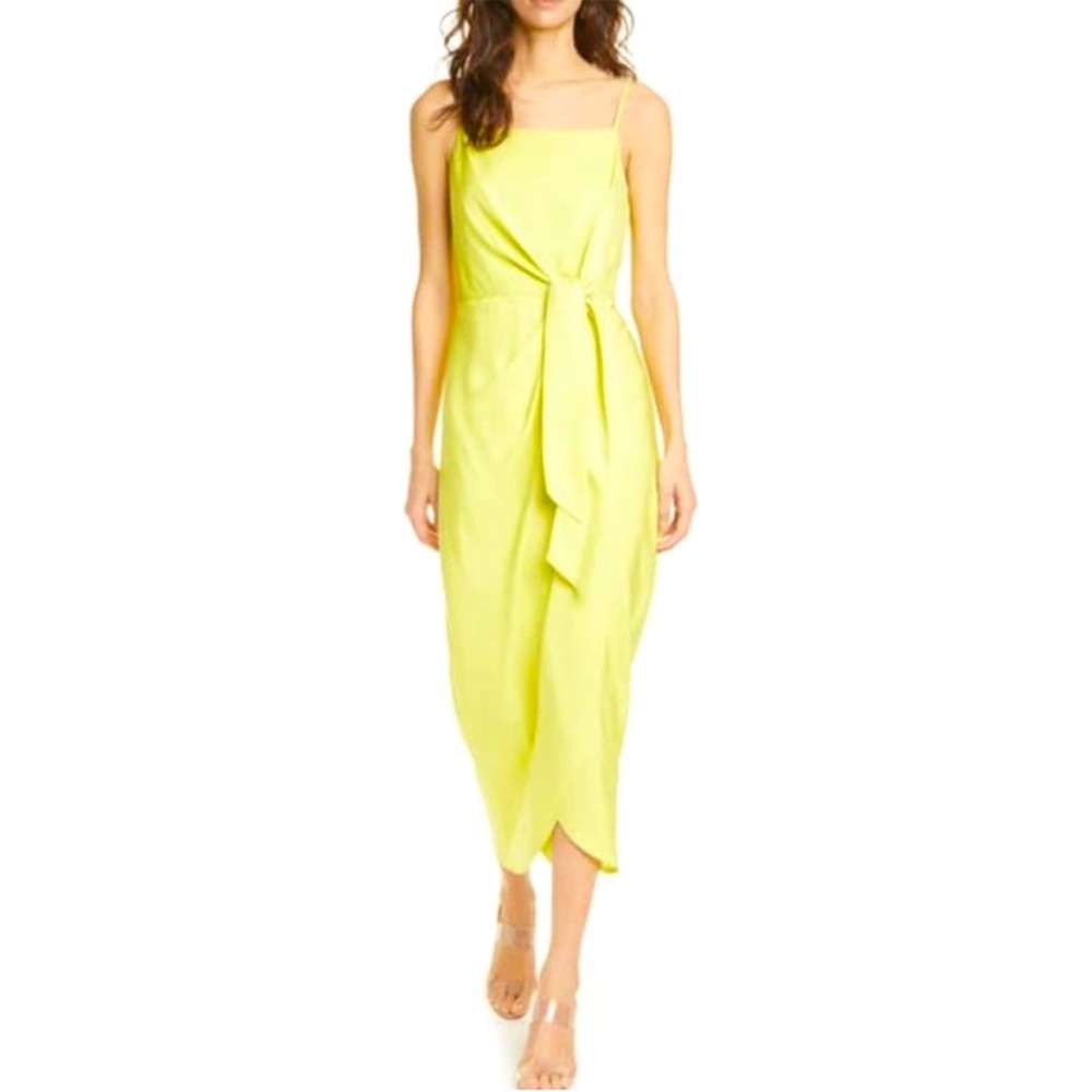 NWOT TED BAKER LAANI TWIST FRONT MIDI SLIP BODYCON DRESS SZ US 12 OR TED SZ 5